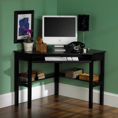 Corner Computer Desk - Black