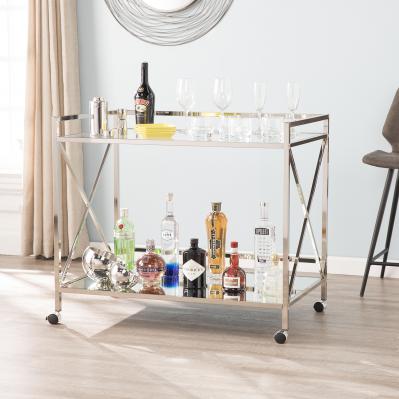 Maxton Silver Bar Cart