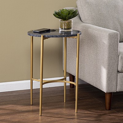 Clarvin Side Table w/ Wireless Charging Station