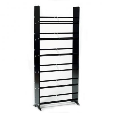 Black Tempered Glass Multimedia Storage Rack