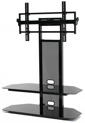 LCD/LED TV Mounting System With 2 Av Component Shelves