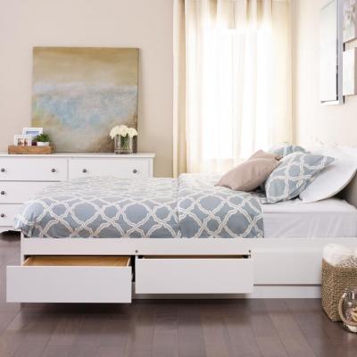 Full / Double 6 drawer Platform Storage Bed