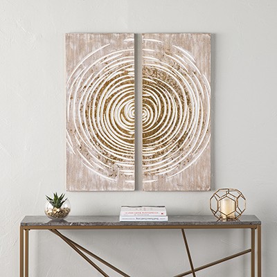 Acanthi Decorative Wall Panels - 2pc Set