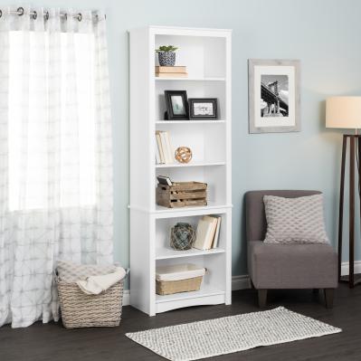 White Tall Bookcase