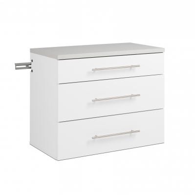HangUps Collection 24 in. H x 30 in. W x 16 in. D White Wall Mounted Base Storage Cabinet