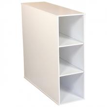 Project Center 3 Bin Cabinet white