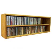 Solid Oak Desktop Or Shelf Cd Cabinet