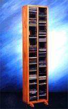 Solid Oak Tower For Cd'S (Individual Locking Slots)