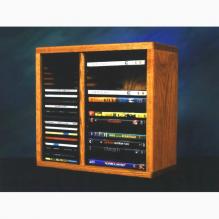 Solid Oak Shelf For Cd'S And DVD'S (Individual Locking Slots)