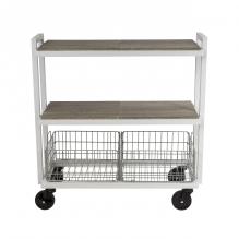 Cart - 3 Tier Wide Collection / White