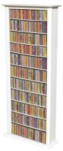 Media Storage Tower-Tall Single white