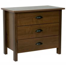 3 Drawer Nouvelle Chest walnut