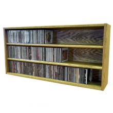 Solid Oak Desktop Or Shelf Cd Cabinet