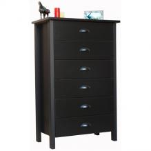 6 Drawer Nouvelle Chest black