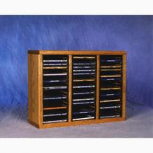 Solid Oak Tower For Cd'S (Individual Locking Slots)