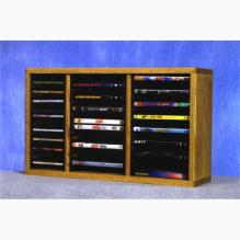 Solid Oak Shelf For Cd'S And DVD'S (Individual Locking Slots)