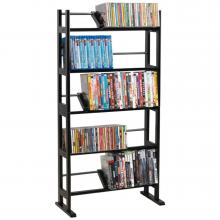 Element Media Rack- 230CD/150DVD/185 Bluray. Espresso