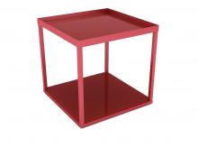 Modular Side Table In Red