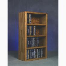 Solid Oak Desktop Or Shelf Cd Cabinet