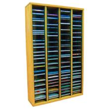 Solid Oak Tower For Cd'S (Individual Locking Slots)