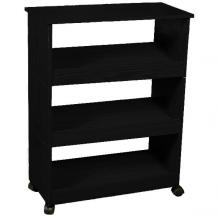 Shoe Racks-3 with Top & Casters black