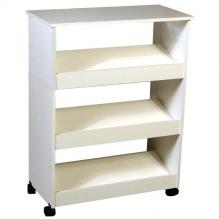 Shoe Racks-3 with Top & Casters white