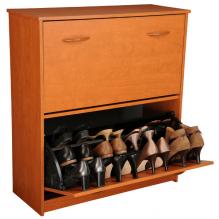 Double Shoe Cabinet cherry