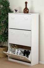 Triple Shoe Cabinet  white