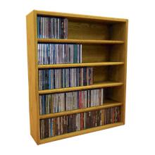 Solid Oak Desktop Or Shelf Cd Cabinet