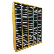 Solid Oak Tower For Cd'S (Individual Locking Slots)