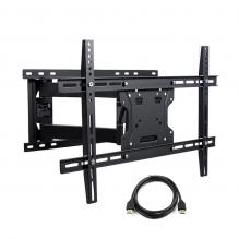 Atlantic Full Motion TV Wall Mount for 37 to 84 with HDMI Cable