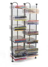 Nestable 100 CD Tower, Gunmetal color w/ metal balls