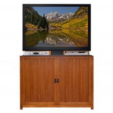 Elevate Mission Oak TV Lift Cabinet