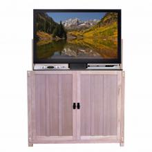 Elevate Mission Oak - Unfinished TV Lift Cabinet