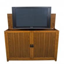 Grand Elevate Mission Oak TV Lift Cabinet