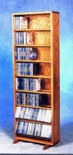 Solid Oak Dowel Cabinet For Cd'S