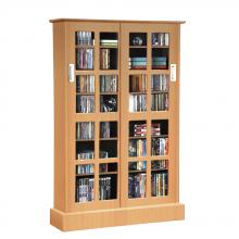 Windowpane Media Storage Rack in Maple