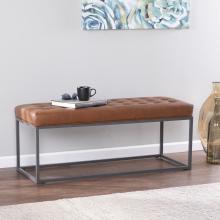 Ciarin Upholstered Hallway Bench - Brown