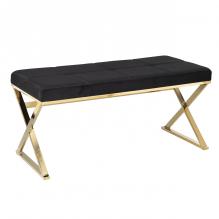 Tormayne Velvet Entryway Bench