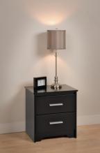 Black Coal Harbor 2 Drawer Nightstand