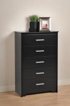 Black Coal Harbor 5 Drawer Chest
