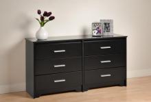 Black Coal Harbor 6 Drawer Dresser