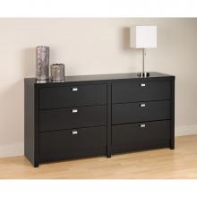 Black Series 9 Designer 6 Drawer Dresser