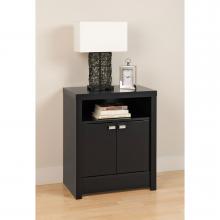 Black Series 9 Designer 2 Door Tall Nightstand