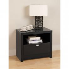 Black Series 9 Designer 1 Drawer Nightstand