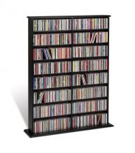 Black Double Width Wall Storage