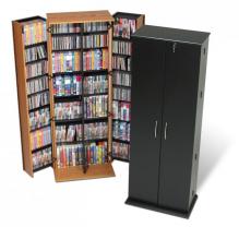 Black Grande Locking Media Storage Cabinet