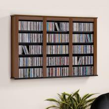 Cherry & Black Triple Wall Mounted Storage