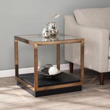 Lexina Glass-Top End Table