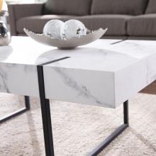 Rangley Modern Faux Marble Cocktail Table